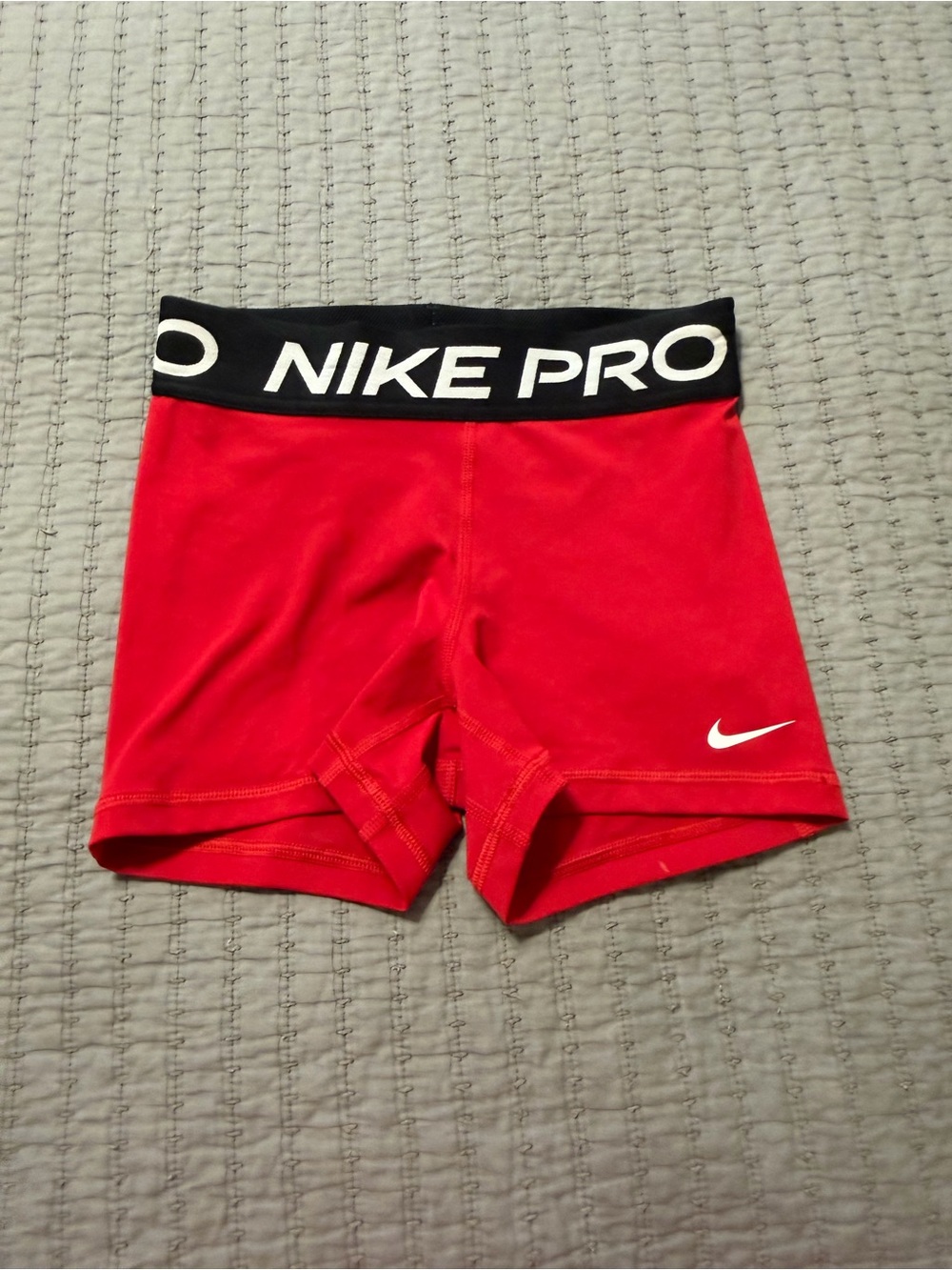 Nike Pro Red Athletic Shorts Women's